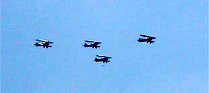 Patrouille à l'ancienne au dessus de Cerny